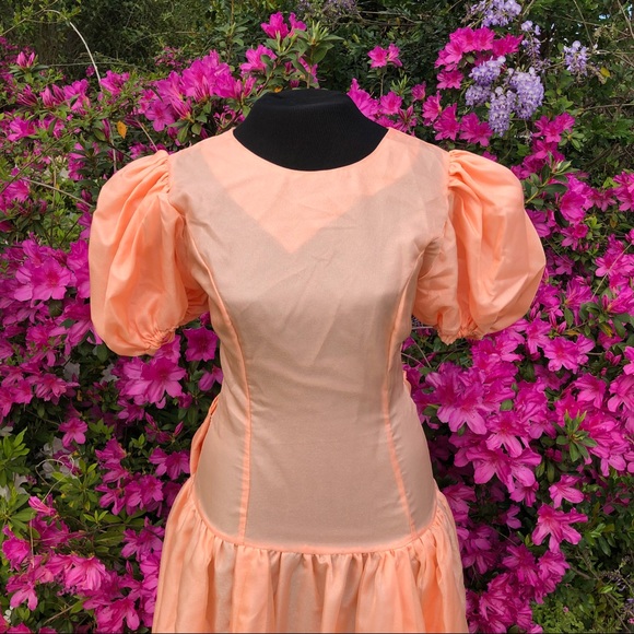 SOLDVintage 1980’s Cinderella drop waist gownSOLD - Picture 3 of 5